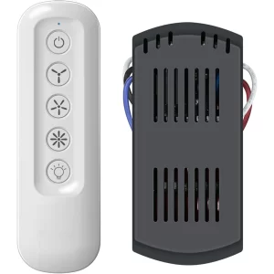 Universal Ceiling Fan Remote Control and Receiver Kit Replacment for Hampton Bay Harbor Breeze 99392 99770 99813 99772 99122 99123 99600, 3-Speed Control with Dimmer
