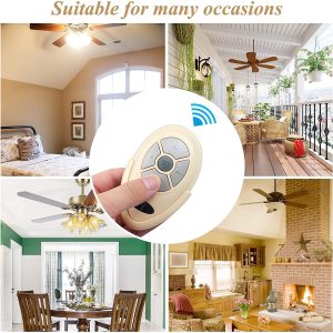 Fan 35T Replacement Remote for Harbor Breeze Ceiling Fan Remote Control, Light Dimmer 3-speed for FAN-53T FAN-11T Fan-HD L3HFAN35T FAN-35T L3HFAN35T1 FAN-35T1, Learn Key with Wall Mount（Only Remote) - Image 3