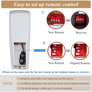 Replacement Ceiling Fan Remote Control with Up/Down Light,3-speed Dimmable ,Replacement for Hampton Bay Fans for FAN-HD UC7078T, L3H2010FANHD, White - Image 4