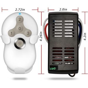 HK05&05R Hunter Harbor Breeze Hampton Bay Ceiling Remote Control Kit Replacement 3-Speed Light Dimmer, for Hunter Fan 99122 99123 99600 - Image 4