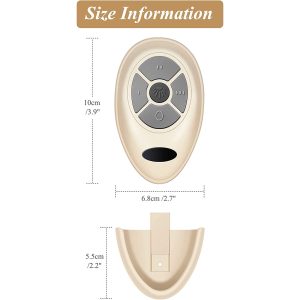 Fan 35T Replacement Remote for Harbor Breeze Ceiling Fan Remote Control, Light Dimmer 3-speed for FAN-53T FAN-11T Fan-HD L3HFAN35T FAN-35T L3HFAN35T1 FAN-35T1, Learn Key with Wall Mount（Only Remote) - Image 5