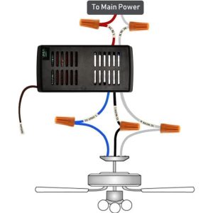 HK05&05R Hunter Harbor Breeze Hampton Bay Ceiling Remote Control Kit Replacement 3-Speed Light Dimmer, for Hunter Fan 99122 99123 99600 - Image 5