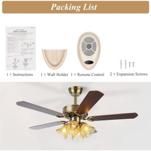 Fan 35T Replacement Remote for Harbor Breeze Ceiling Fan Remote Control, Light Dimmer 3-speed for FAN-53T FAN-11T Fan-HD L3HFAN35T FAN-35T L3HFAN35T1 FAN-35T1, Learn Key with Wall Mount（Only Remote) - Image 7